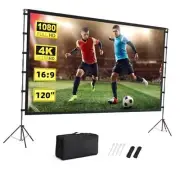 Projector Screen Outdoor, Projector Screen with Stand 120 inch with stand Plus