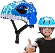 Kids Bikes Helmet - Dinosaur Multi-Sports Helmet Boys Bicycles Helmet | Shock Absorbent Scooter Helmet Boys Bikes Helmet for Children Boys Girls