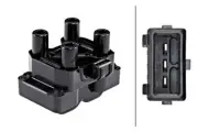 Ignition Coil 12V HELLA Fits OPEL Astra F Calibra A Frontera Sport 1208065