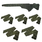 5 pcs/lot Green Gun Socks Silicone Treated 54 in Rifle Airgun Shotgun Bag Sleeve