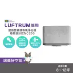 LUFTRUM瑞際 壁掛雙循環新風淨化機NC200-太空灰 防疫 除菌 除甲醛 PM2.5 空氣凈化器