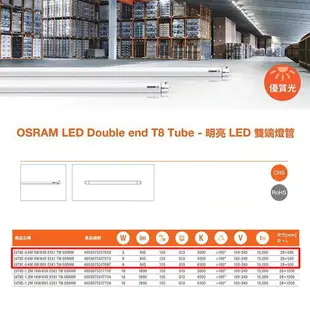 歐司朗OSRAM/朗德萬斯/明亮 2尺 9W T8 LED 燈管 全電壓 〖永光照明〗OS-LVT8LED-9W-TW