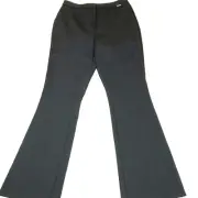 NWT Tahari Women’s Size 10 Grey Dark Shadow Dress Pant Wide Leg Rayon High Rise