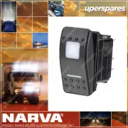 Narva 12/24V Off/Momentary On LED Illuminated Sealed Rocker Switch Red Pack