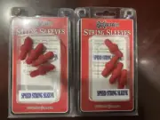 BowJax Super Speed String Sleeves #1037b Red 1230 2 Packs 8 Total