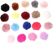 FOMIYES 36Pcs Faux Rabbit Fur Pom Pom Balls DIY Fluffy Balls for Key Chains Bags Hats Shoes Soft Durable Decorative Craft Accessories