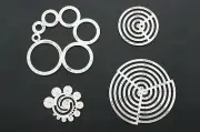 Steel Circle Ruler Round Leather Corner Cutting Template DIY Leathercraft Tools