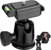 Mini Ball Head 360° Rotatable 1/4" Mount Adapter for Tripod Gopro Camera Phone