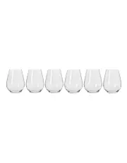 [Krosno] Harmony Stemless Wine Glass 400ml Set of 6 Gift Boxed