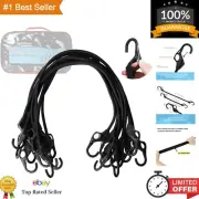 Heavy Duty Bungee Cords 10PK - 32-Inch Elastic Straps with Finger-Hole Hooks