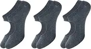 [stylFRSH] Soft & Breathable Cotton Grip Yoga Socks for All-Day Comfort, Size- 4 to 7, Pack of 3 (WS1006-3DAR-3PK-4TO7), 3 Dark Grey