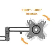 Brateck Dual Monitor Premium Articulating Aluminum Stand 17"-32"