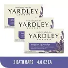 3 x Yardley London Moisturizing Bar Soap English Lavender w/Essential Oils 4 Oz.