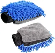 Generic Car Wash Mitt Soft Cleaning Glove for Home Motorcycles Kitchen