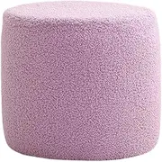 Fonowx Foot Rest Stool, Small Footstool, Sofa Tea Stool, Footstools Ottomans for Doorway Home, Violet