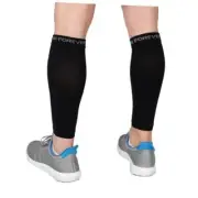 Calf Compression Sleeves for Men and Women - Leg Compression Large Black