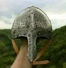 Viking Helmet 18GA SCA LARP Medieval Viking Norman Helmet, Knight Replica Helmet