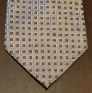 Calvin Klein Sand Beige 100% Silk Men’s Neck Tie Made In China