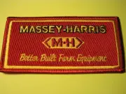 FARM TRACTOR PATCH MASSEY-HARRIS IRON ON - SEW ON FARMER LAND RANCH COLLECTOR
