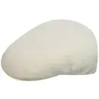Wool 504 Flat Cap for Men and Women, Large, White
