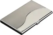 Parliky Metal Case Travel Accessories Working Holder Container Name Case Silver
