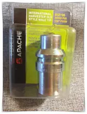 Apache 39041535 ~ Harvester Old Style -Male Hydraulic Tip FittingS1216, 7/8"