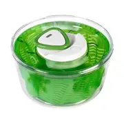 Zyliss 22cm Easy Spin 2-Salad Spinner Vegetable Dryer Container Small Green