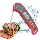 Digital Instant Read Meat Thermometer for Grilling, Waterproof, Backlight LCD Di
