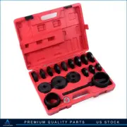 23PC Front Wheel Drive Bearing Press Tool Removal Adapter Puller Pulley Kit New