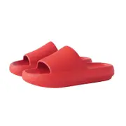 Catzon Womens Feather Recovery Pillow Cloud Slides Sandal-Red