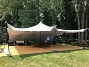 Waterproof Commercial Wedding Event Concert Stage Patio Bedouin Stretch Tent NEW (Size: 25x20x10ft.)