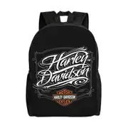 Harley Davidson Backpack Teenager School Bag Canvas Notebook Backpack Bag Unisex-1801hj