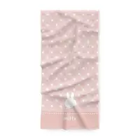 在飛比找momo購物網優惠-【Miffy 米飛】純棉浴巾 泡泡款 粉色 70x140cm