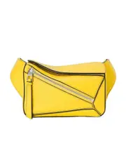 Mini Puzzle bumbag in classic calfskin One size Yellow