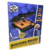 NEW Waffle Wow Building Brick Waffle Maker Deluxe w/ 2 Building Base Plates