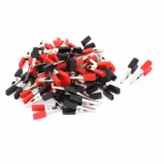 60pcs 30mm Pre-Insulated Multimeter Test Work Alligator Clip Clamp Connector