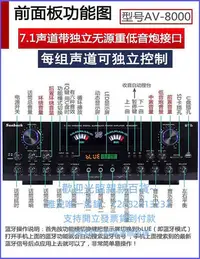 在飛比找Yahoo!奇摩拍賣優惠-量大可談可開發票家用大功率7.1聲道家庭影院功放機家用KTV