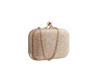 Women's Bling Evening Party Handbag Wedding Ball Clutch Bag With Chain Mini Minaudiere Hand Bag Purse Gold Birthday Gift-gold