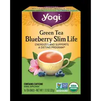 在飛比找蝦皮購物優惠-Yogi tea 有ji藍莓綠茶瑜伽茶消食茶含咖啡因16包