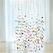 Hanging Room Divider, Hanging Room Divider Beaded Curtain,Indoor Colourful Seashells Pendant Door String,Crystal Glass Pendant Indoor Partition,Wedding Decoration Screen,Custom Size