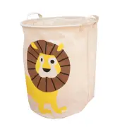 Round Cloth Laundry Sorter Lion Laundry Basket Collapsible Laundry Hamper