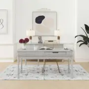 CosmoLiving by Cosmopolitan Desk Built-in Wireles Phone Charger Lift-Top L White
