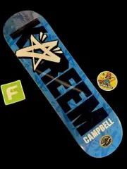SUPER RARE Kareem Campbell NOS Blue City Stars Skateboard Deck Pro Model QS