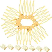 OSOLADY 50pcs DIY Hair Combs Fashion Five Teeth Combs for Handmade Hair Accessories for Women