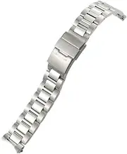 [TOPBD] 316L Stainless Steel Watch Band 21mm for Longines HydroConquest Conquest L3.781 782 642 Silver Solid Strap