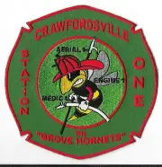 Crawfordsville Fire Department, Indiana Station 1 Patch