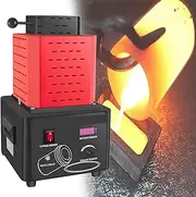 Electric Melting Furnace, Automatic Electric Melting Furnace, 3-5 Minutes to Melt Gold, Temperature up to 1600°, Intelligent Control Panel Operation for Scrap Silver, Aluminum Refining Casting