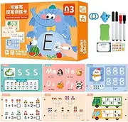 Glugahrif Tracing Books for Toddler, Kids Tracing Book, PRACTICE LETTER WRITING LETTER Preschool Activities, Educational Learning Puzzle Jigsaw Puzzle Game Travel for Boys and Girls