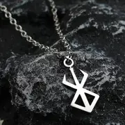 Berserk Anime Keychain Guts Sword Jewelry Set Key Chain Keyrings Keychains for Men Women Accessories Key Ring Pendant silver