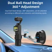 Car Suction Bracket For DJI Pocket 1 2 3/Insta360 X3/ Go3/Action 4 Cameras